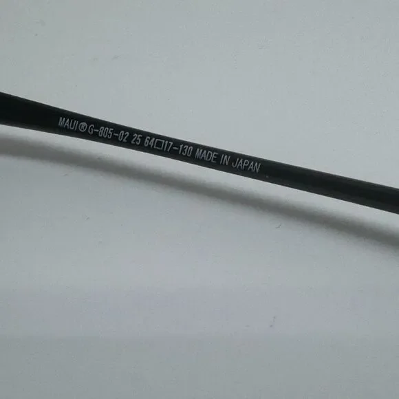 Maui Jim Eyeglasses Frames Only MAUI G-805-02 25, 64-17-130 Black H14441
